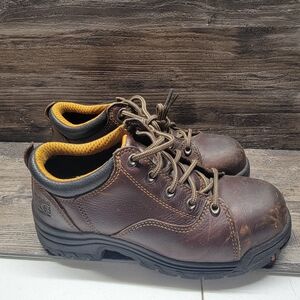 Womens Timberland Pro Powerfit Shoes  6.5W Steel Toe Work Leather 63189 A4401